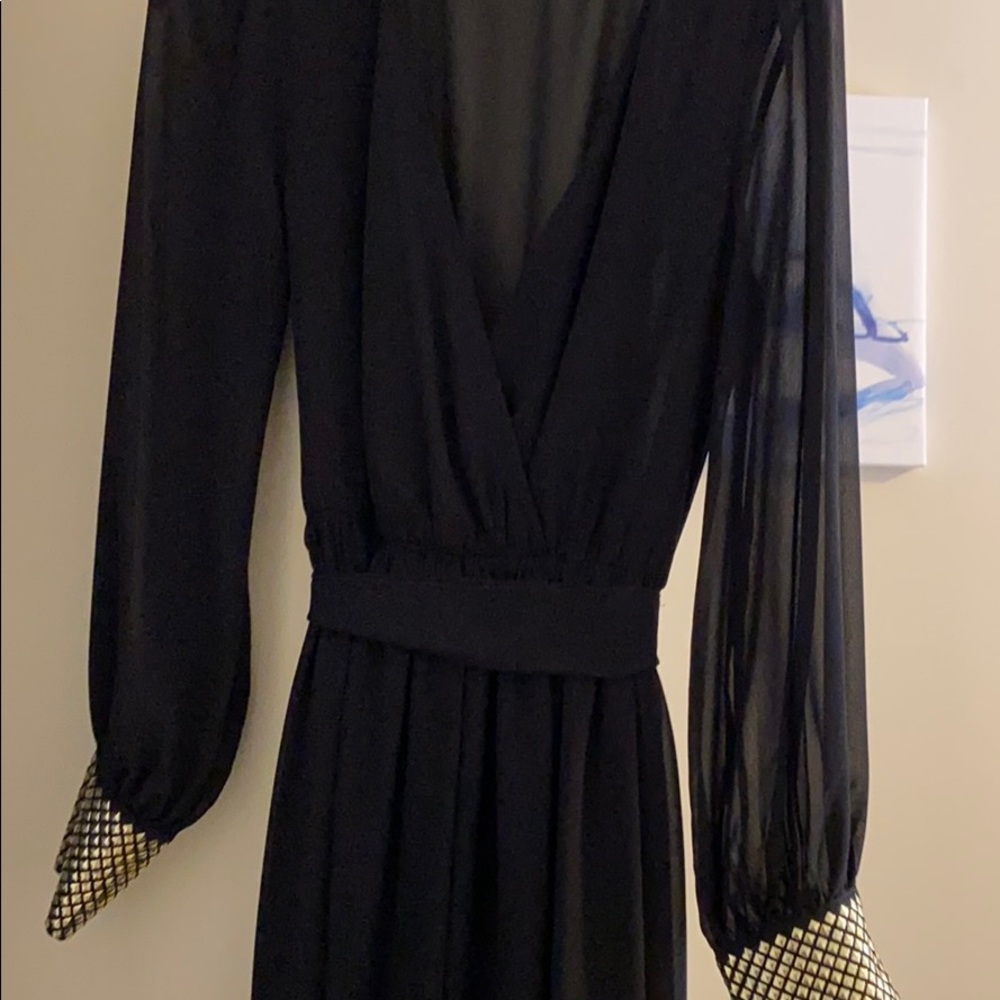 Black sheer dress w/liner Brand New no tags